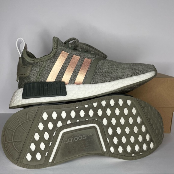 SOLD- Womens adidas NMD R1 Athletic Shoe - Legacy Green / Copper - Picture 7 of 12